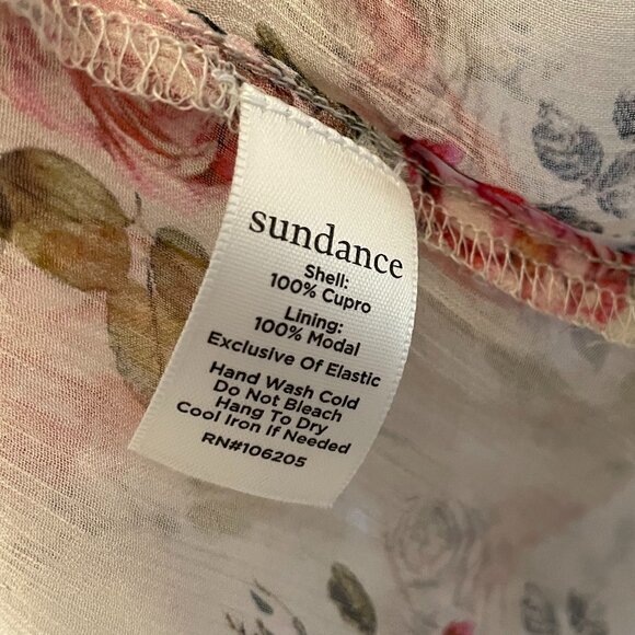 Sundance Amelia Cream Bloom Sheer Floral Blouse - Picture 6 of 8